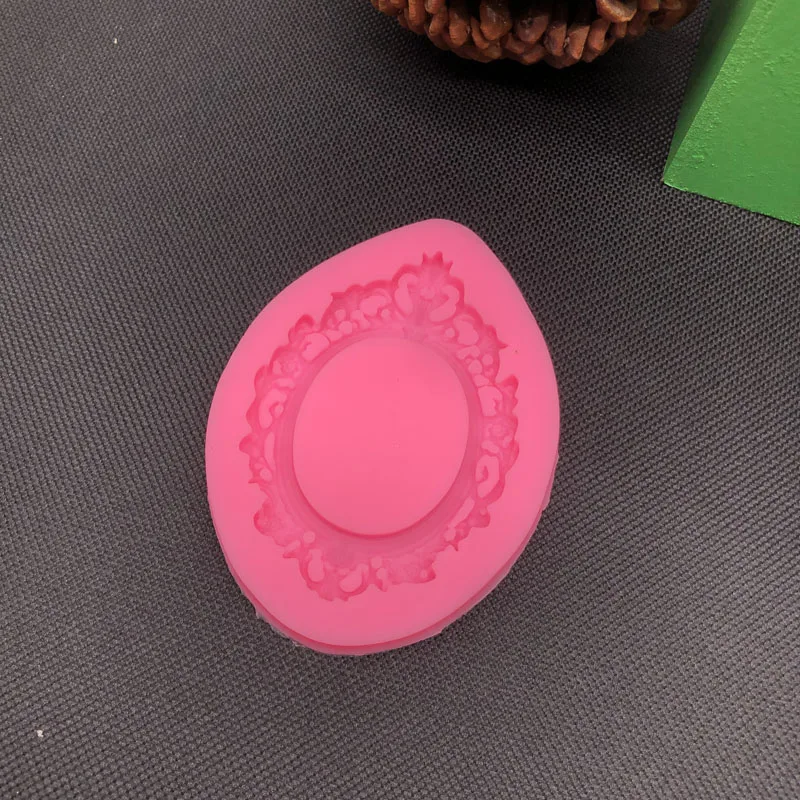 Retro Photo Frame Shape Fondant Cake Silicone Mold DIY Pastry Chocolate Mould Cake Decoration Candy Biscuits Molds Baking Tools