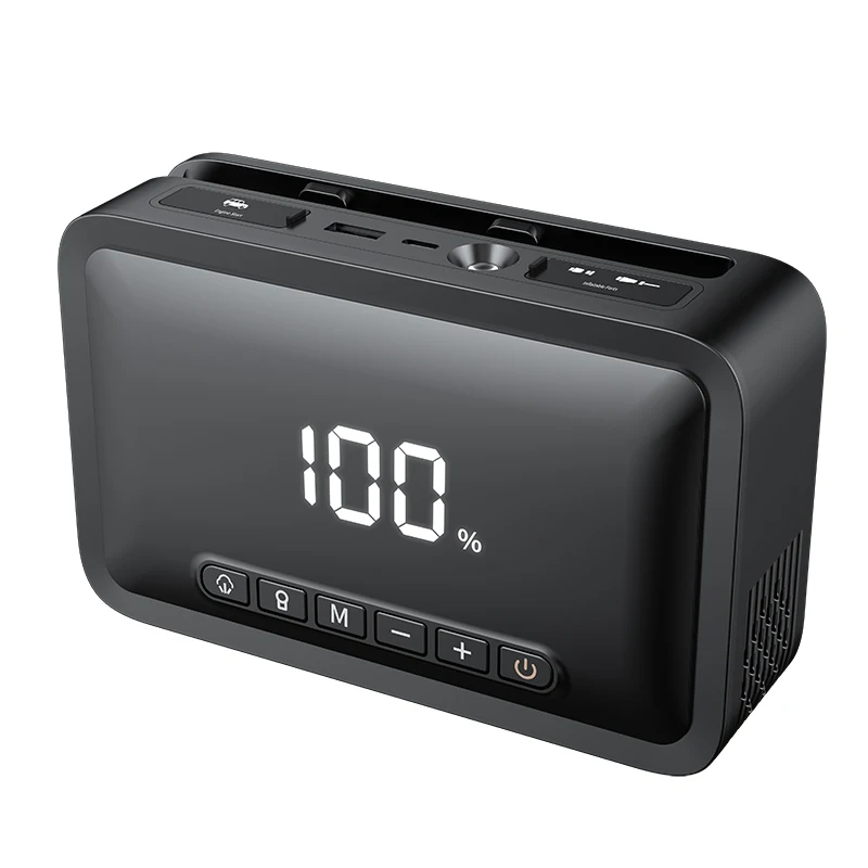 

Car Jump Starter Power Pack with Air Compressor Portable Battery Charger Booster Emergency Start Power Bank with LED Flashlight