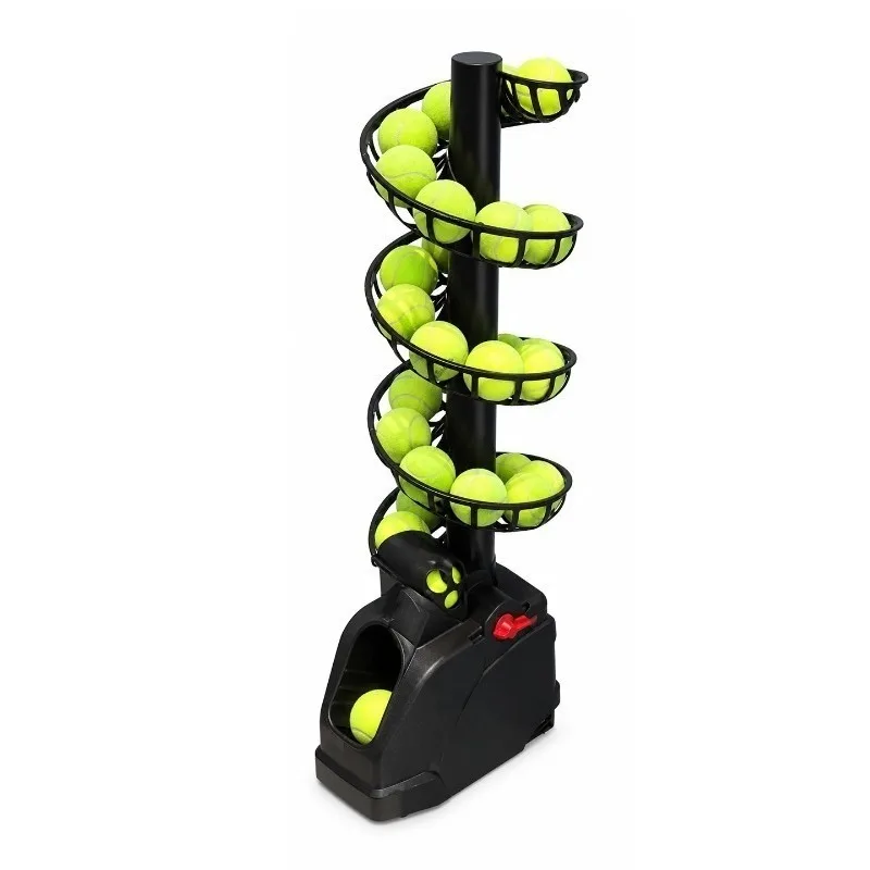 Universal Portable Tennis Ball Throwing Machine Coach Ball Feeding Machine Self-service Single Swing Racket Practice