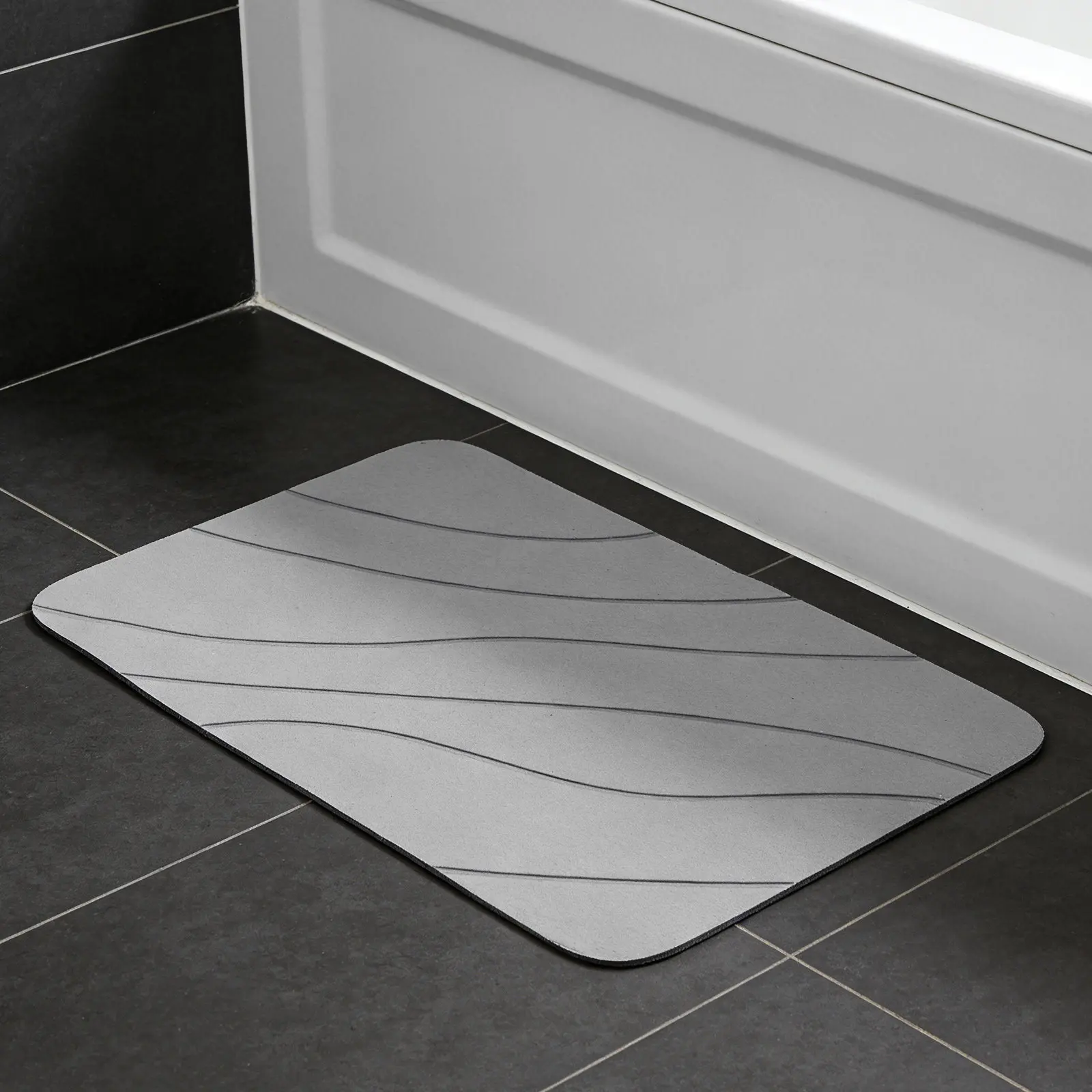 4Pcs Diatomite Sink Tray Water Absorbing Pad Bathroom Kitchen Counter Quick Dry Self Drying Stone Mat Diatomite Stone Sink Tray