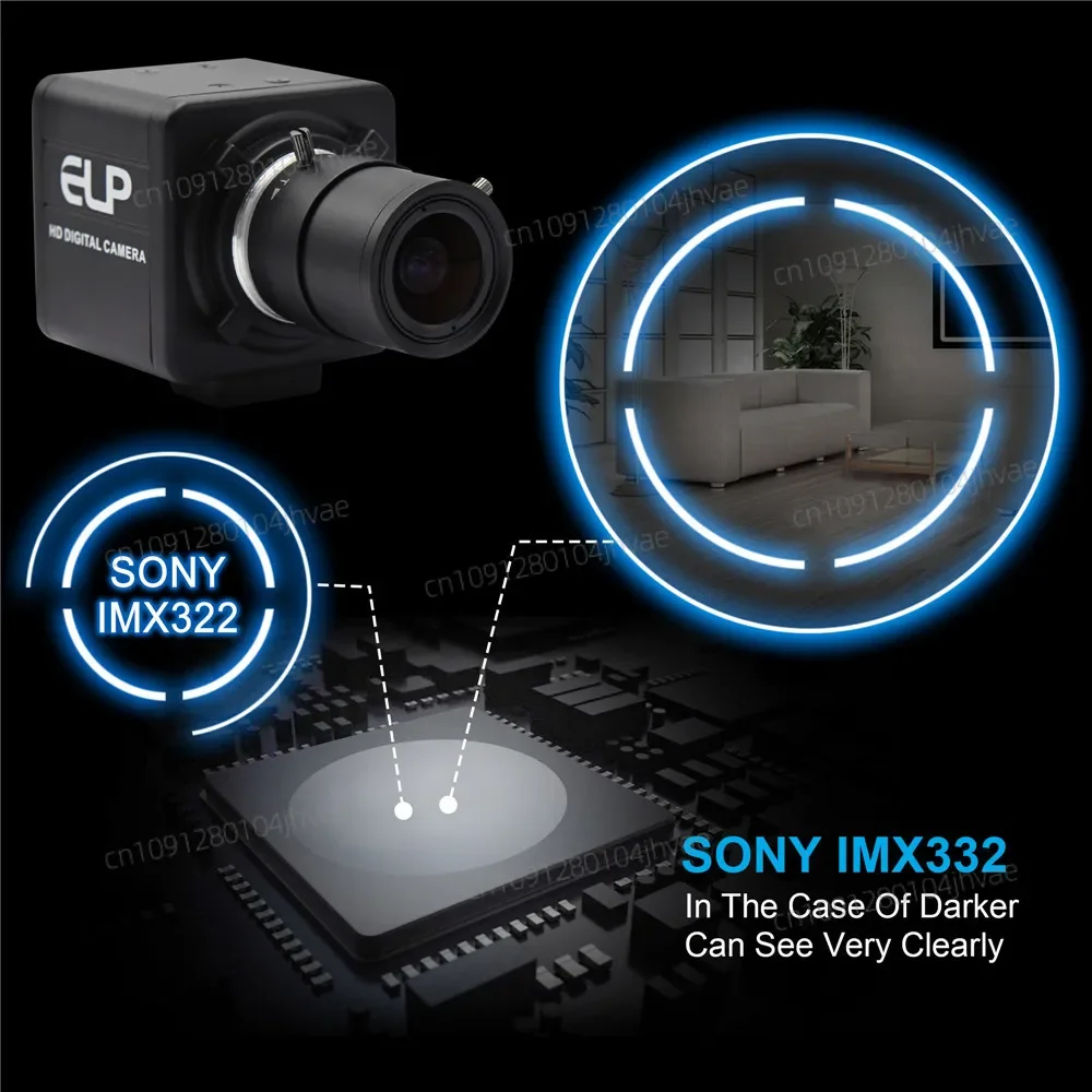 2025 hot sale High Speed 2 Megapixel Low Illumination 0.01lux  USB2.0 Wide Angle Webcam with Varifocal 2.8-12mm Lens