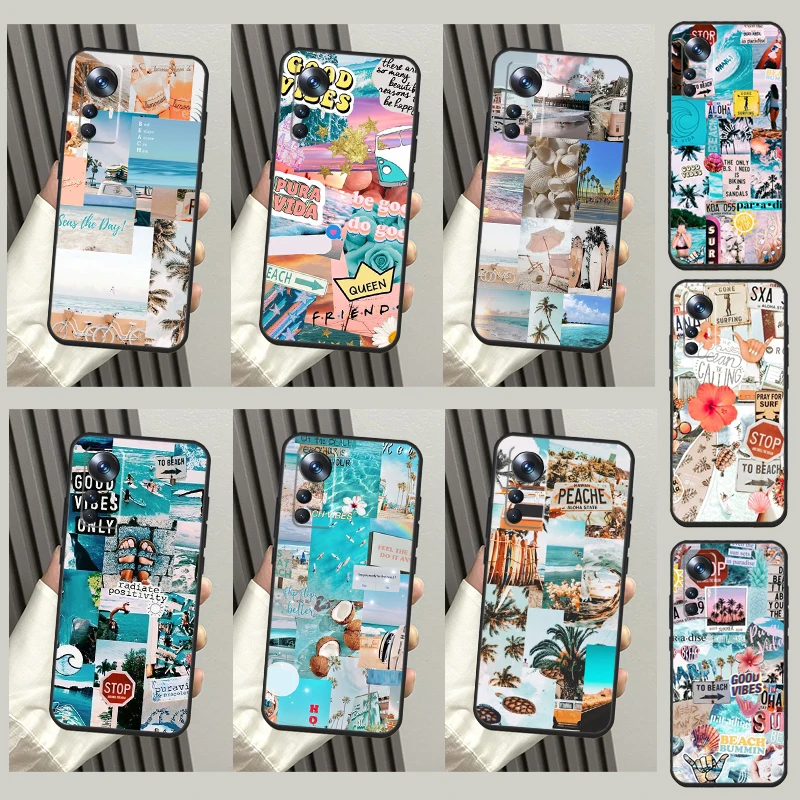 Beach Vibes Case For POCO F5 X5 X4 X3 Pro F3 F4 GT M5s Pro Cover For Xiaomi 13 Pro 12T 11T 11 12 Lite