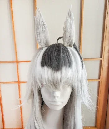 2021 Anime Pretty Derby Oguri Cap Parrucca Cosplay Coda Orecchio Accessori Cosplay Prop per Donne Ragazze Halloween Party Cosplay