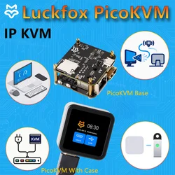 KVM PicoKVM RV1106 Luckfox con control remoto y pantalla HDMI
