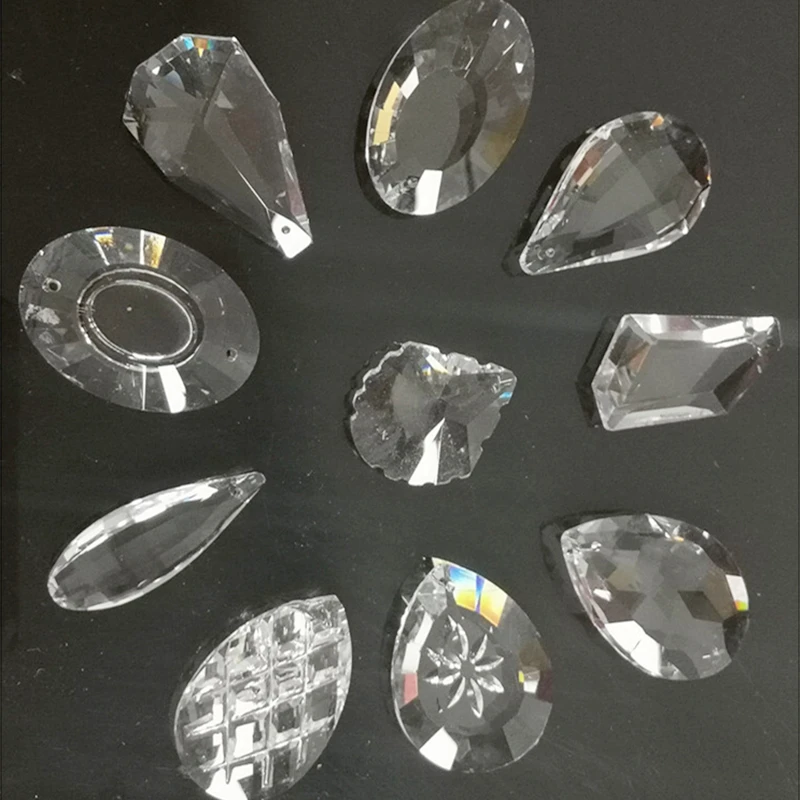 10pcs of Shiny Glass Sun Catcher Crystal Star-Shaped Hanging Ornament Suitable for Window and Office Decoration