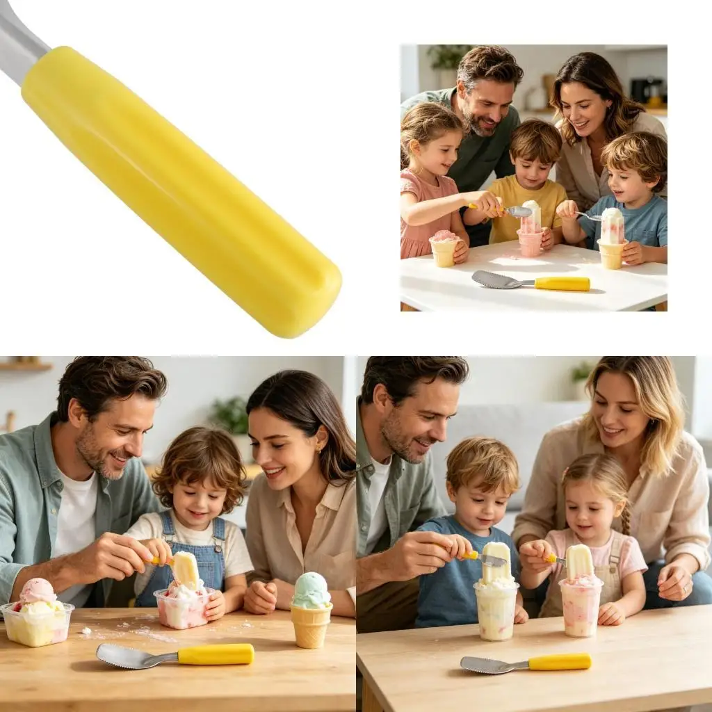   Steel Ice Cream Spade With Ergonomic Handle Design for Scooping and Serving Tool