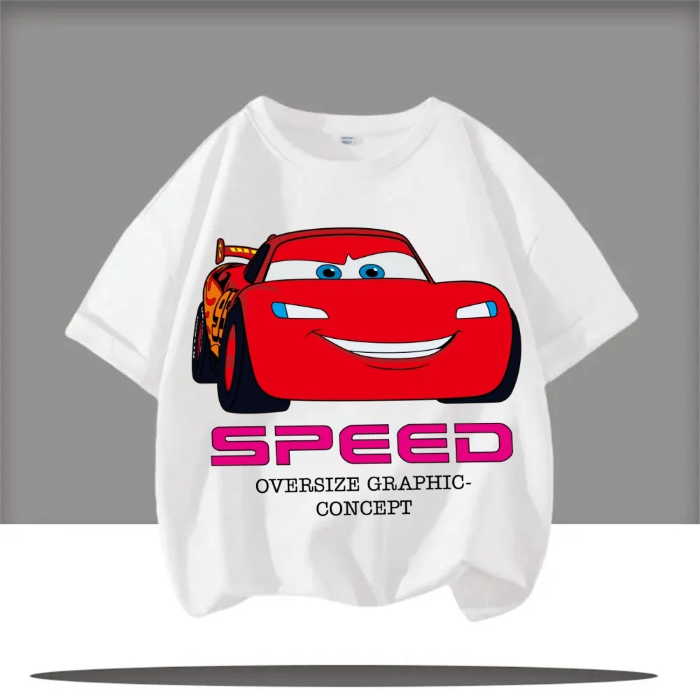 حار بيع سيارة بيكسار البرق ماكوين 2D مطبوعة لطيف شبكة تي شيرت للفتيات ملابس الأولاد قصيرة الأكمام تي شيرت لفصل الصيف