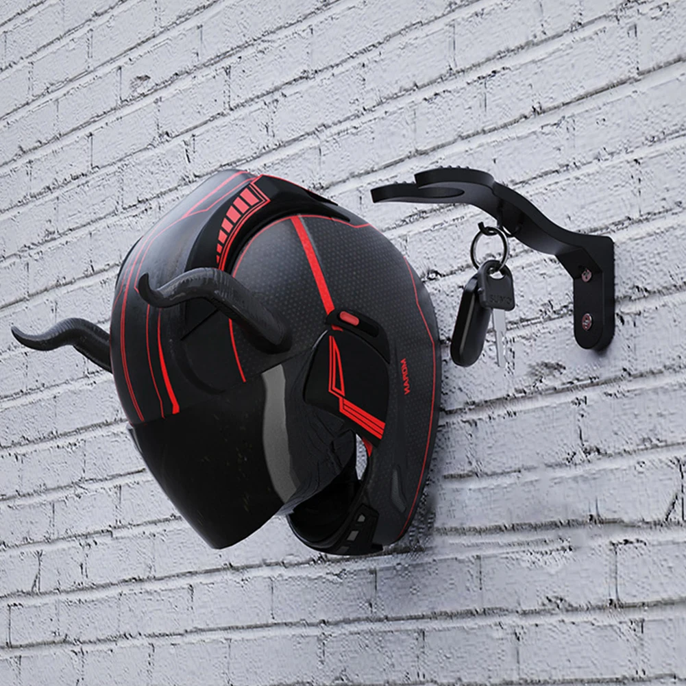 

4-1PCS Motorcycle Helmet Hook Racks Multipurpose Hook Hanger Kitchen Cabinet Shelf Wall Mount Hooks Home Luggage Jacket Holders