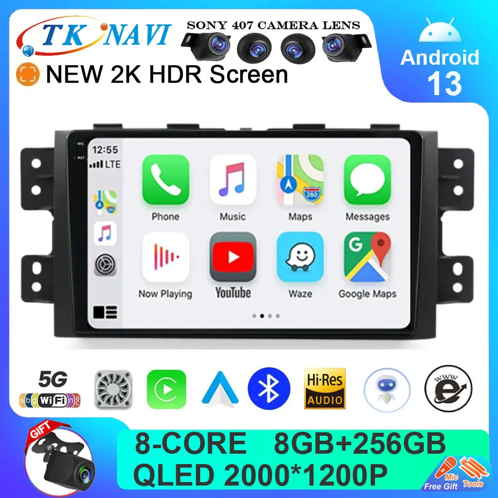 

Android 13 Car Radio For KIA Borrego Mohave 2008-2012 All In One BT Intelligent System Auto Video Player Carplay WIFI 4G QLED