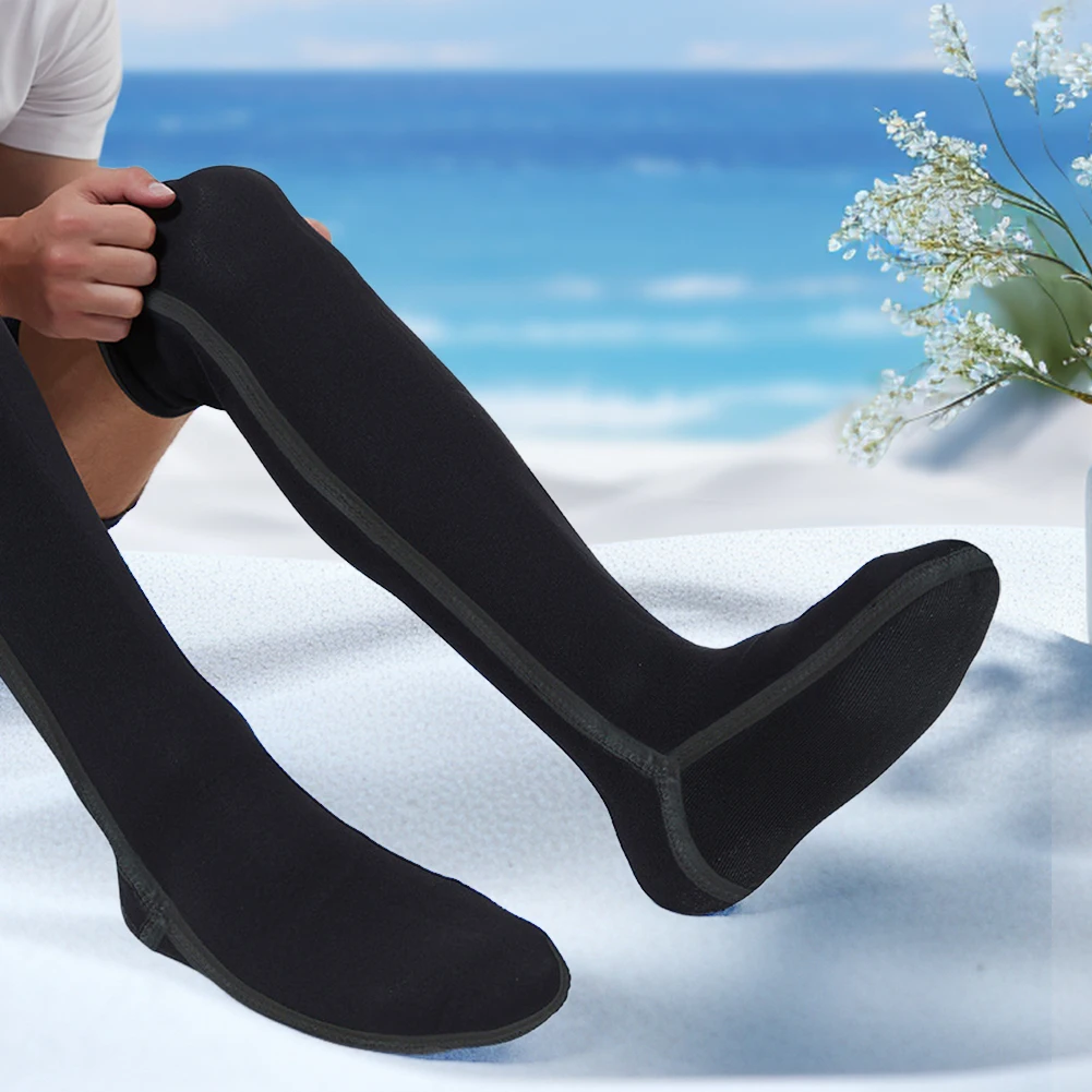 

Эластичные носки для дайвинга из неопрена 3 мм, противоскользящие водонепроницаемые носки до колена, носки для водного плавника для дайвинга, водные виды спорта на открытом воздухе