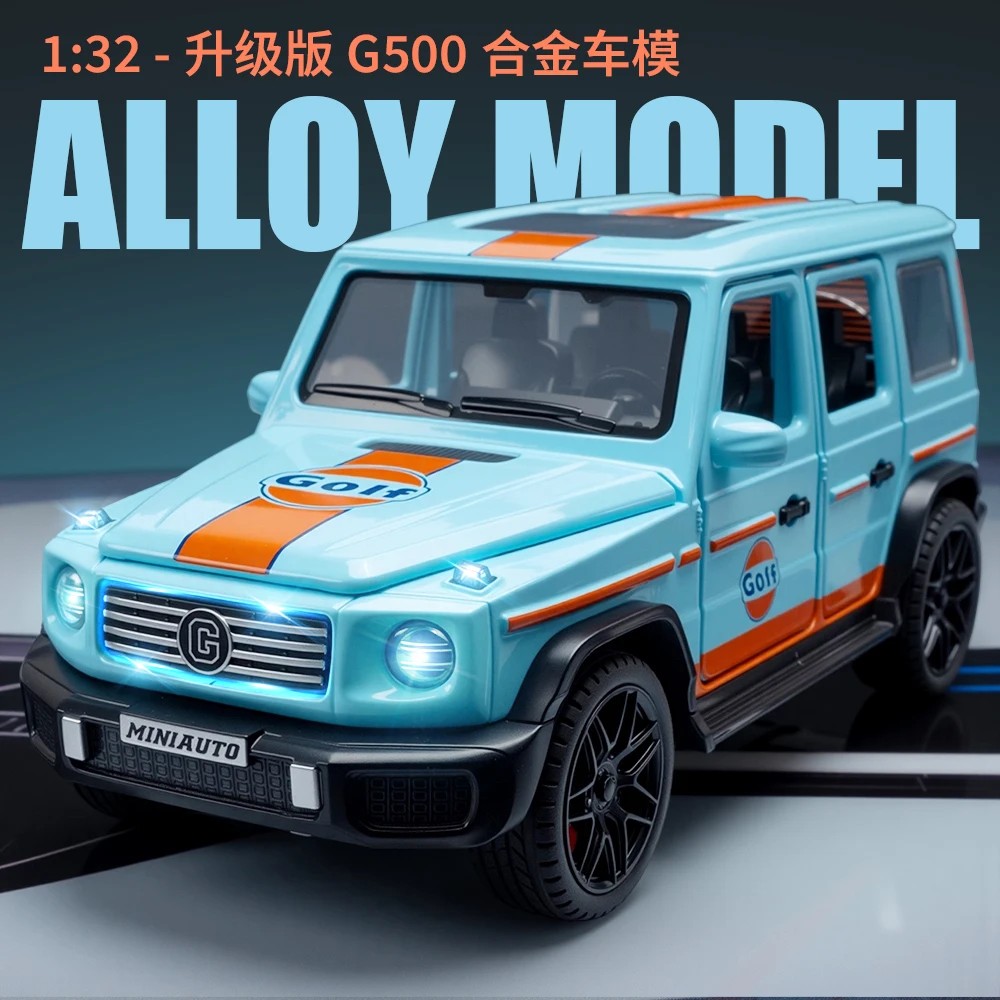 1:32 Newly upgraded G500 alloy Model car simulation Sound&light Fashion Exquisite collectibles Display ornament Boys Toy Gift