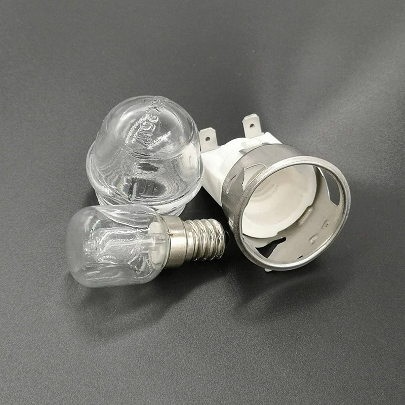 6Set E14 High Temperature Resistance 300 Celsius 250V 25W Oven Lamp,Oven Lamp Holder,Oven Lighting Ceramic Lamp Head