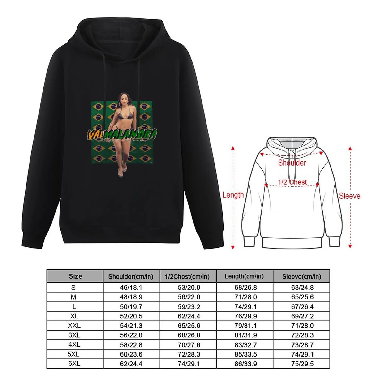 Vai Malandra - Anitta Hoodie ملابس رجالية على الطراز الكوري ملابس رجالية ملابس خريفية بقلنسوة كبيرة الحجم