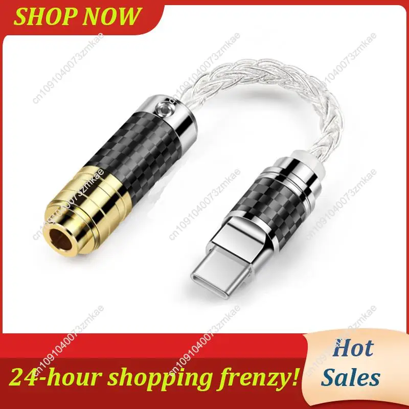 محول صوت متوازن من النوع C إلى 4.4 مم للاستخدام اليومي لهاتف Huawei V30، P30 Pro، Xiaomi Mi 10، Oneplus 7T Pro - كابل سماعة الأذن