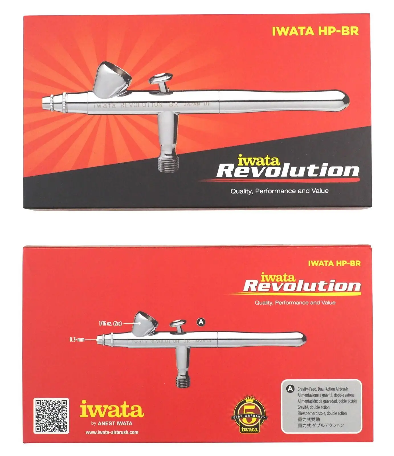 

ANEST IWATA HP-BR MEDEA Airbrush Revolution HPBR air brush 0.3mm