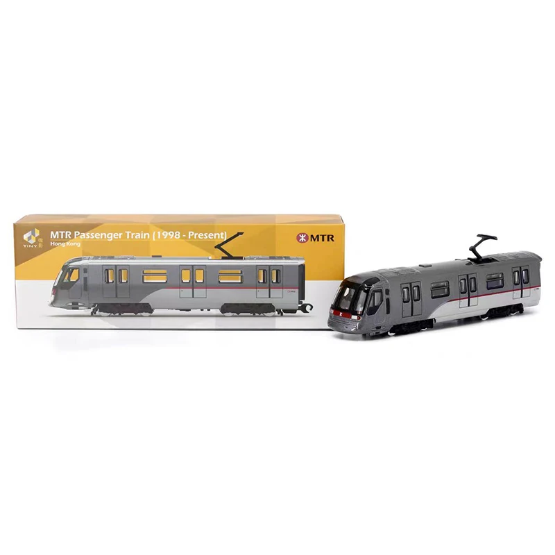 Hongkong Tiny 1:120 Legering Model Auto MTR Licht Passagier Trein MTR Vracht Auto Ornamenten Verzamelen Kind Gift Gloednieuwe