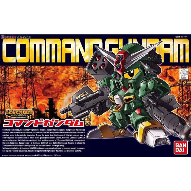 

Версия Bandai SD/Q BB 375 Commander Капитан Коммандос Gundam Сборочная модель 57964 Gundam Набор для сборки персонажей DIY