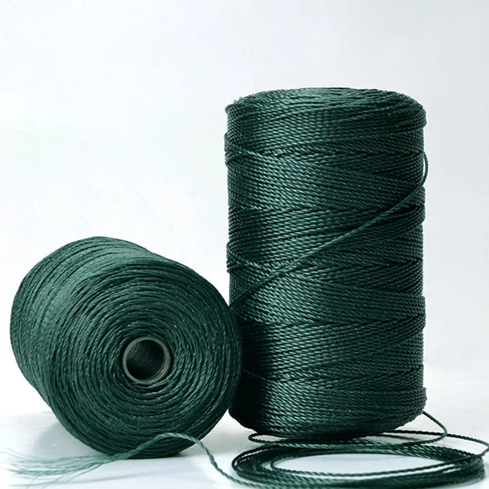 1 Roll Fishing Net 100m Dark Green Multi purpose Nylon Twine String Braided Rope for Casting Weaving Fixing Outdoor