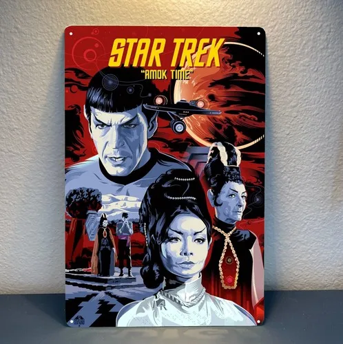 Amok Time Movie Metallposter Blechschild Sammlerplatte