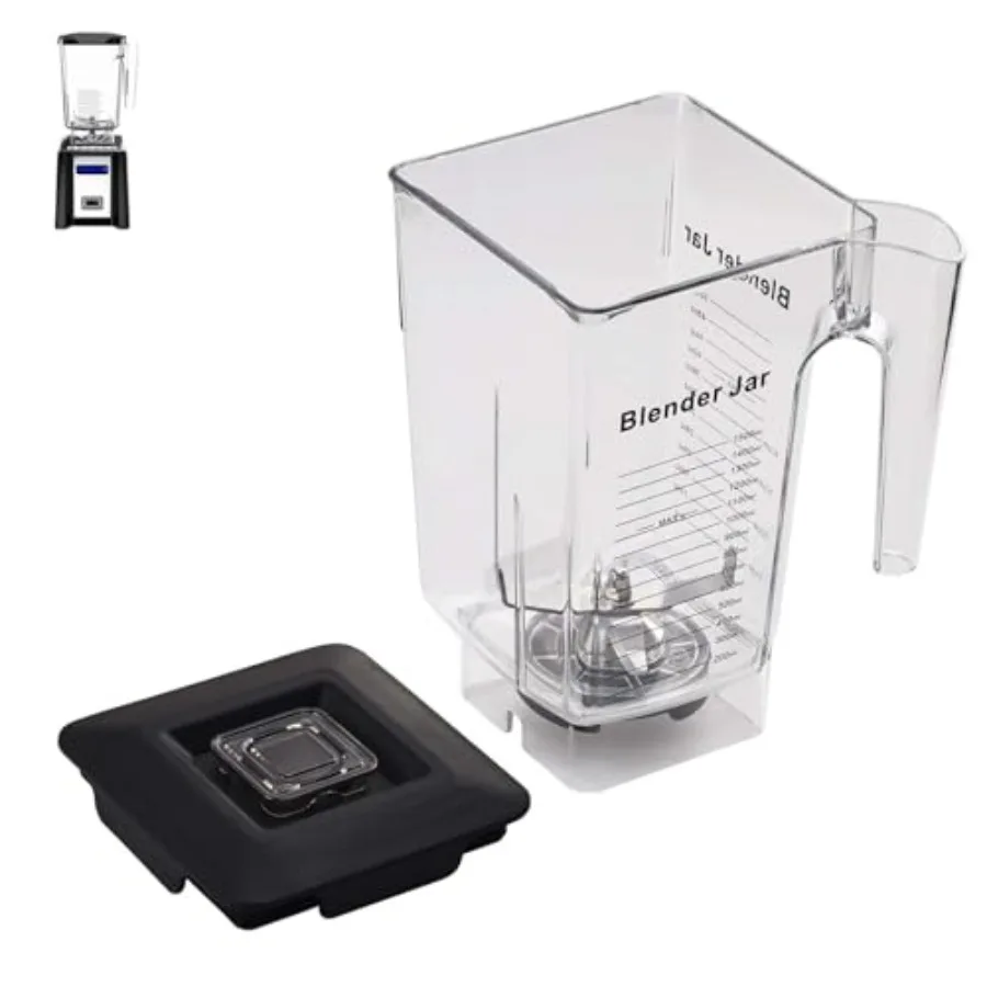 90oz WildSide+ Jar for Blendtec replace 570 575 625 650 725 759 800 825 885 etc wide compatible with Classic/Designer/Professio