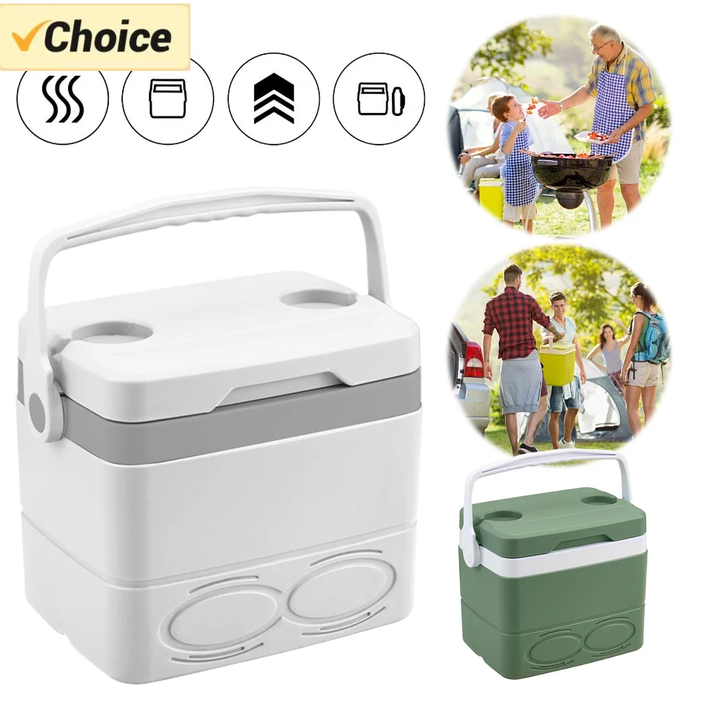 6/8.5/13L Camping Cooler Box Ice Retention Cooler Insulated Lunch Box Portable Insulated Cooler for Outdoor Camping Picnic