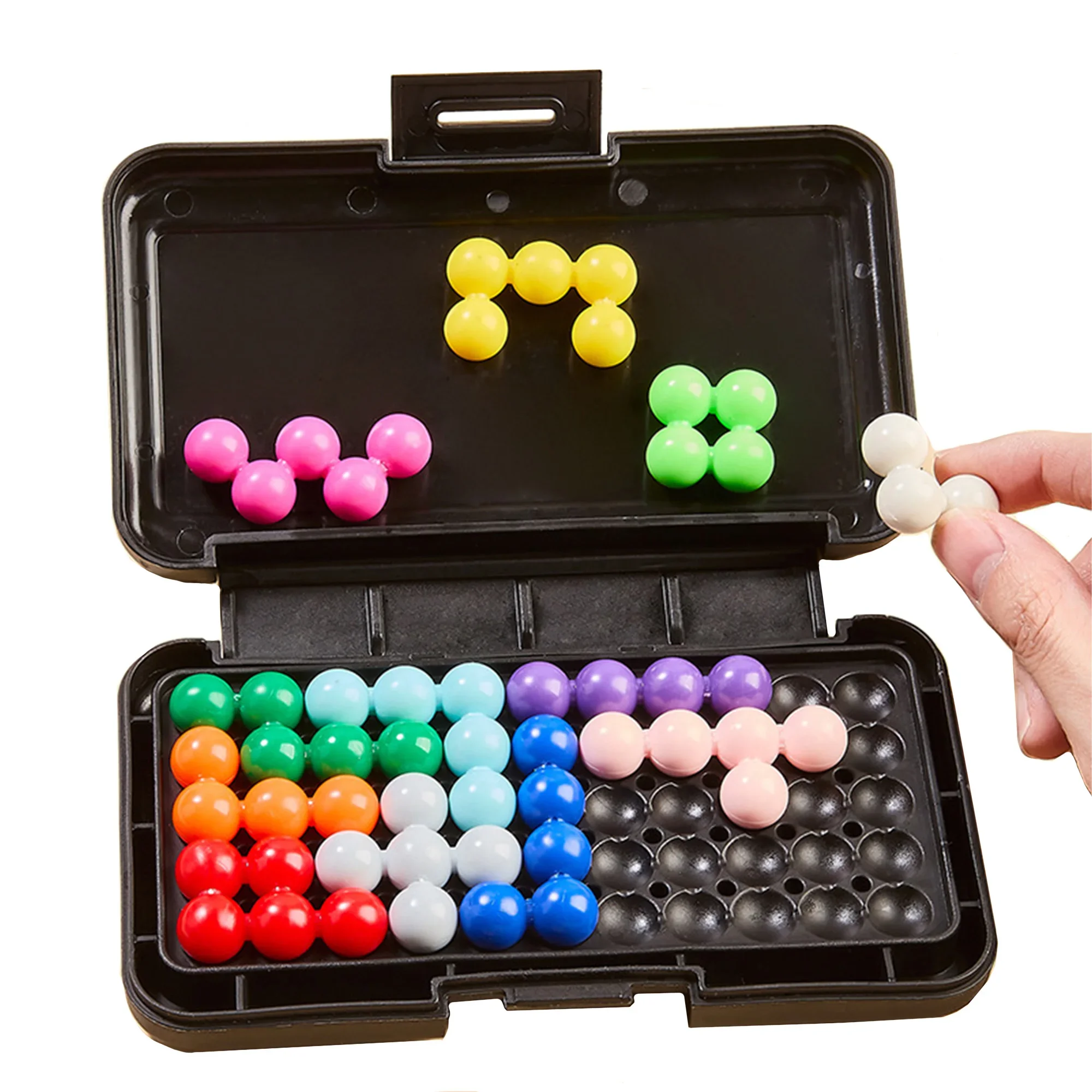 Placa piramidal clásica, 120 desafíos IQ, rompecabezas 3D, juego de mesa, juguetes, cuentas de perlas de mente lógica, juguetes, regalos de fiesta de entretenimiento