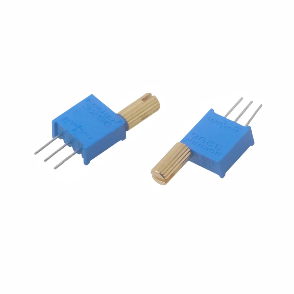 10PCS 3296W Multi-turn Adjustable Potentiometer 103 503 104 203 1K 2K 5K 10K 20K 50K 100K 200K 500K 1M Metal Shaft Long Handle