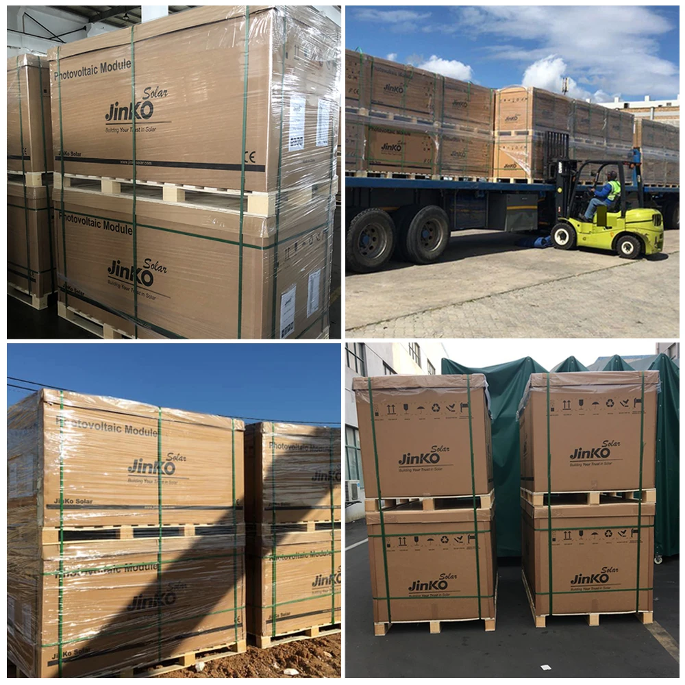 Panel Solar Jinko Solar Tiger Neo N-Type 78hl4-Bdv 132 Medio Células 595W 600W Módulo Solar Bifacial