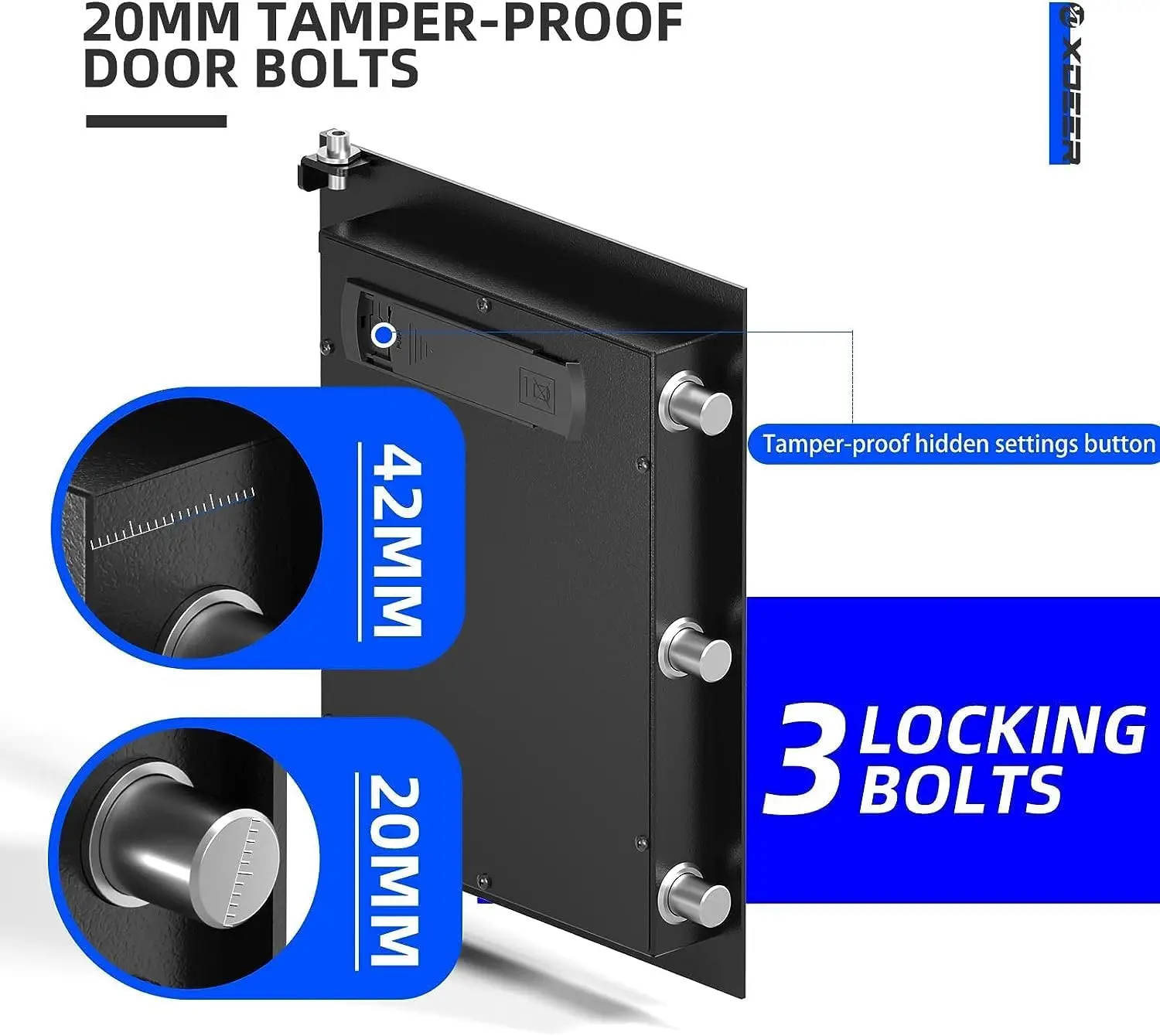Biometric Safe Box, Quick-Access Security Safe Box with Upgraded Fingerprint, Steel Handgun Safe Lock Box for Kid/Home/Office (1