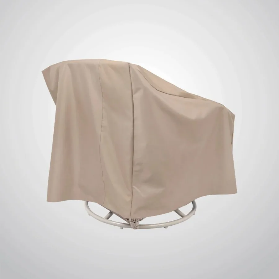 

Современный повседневный вращающийся чехол для шезлонга для патио, длина 37,5 дюйма x 39,25 дюйма Ш x 38,5 дюйма В, бежевый и черный