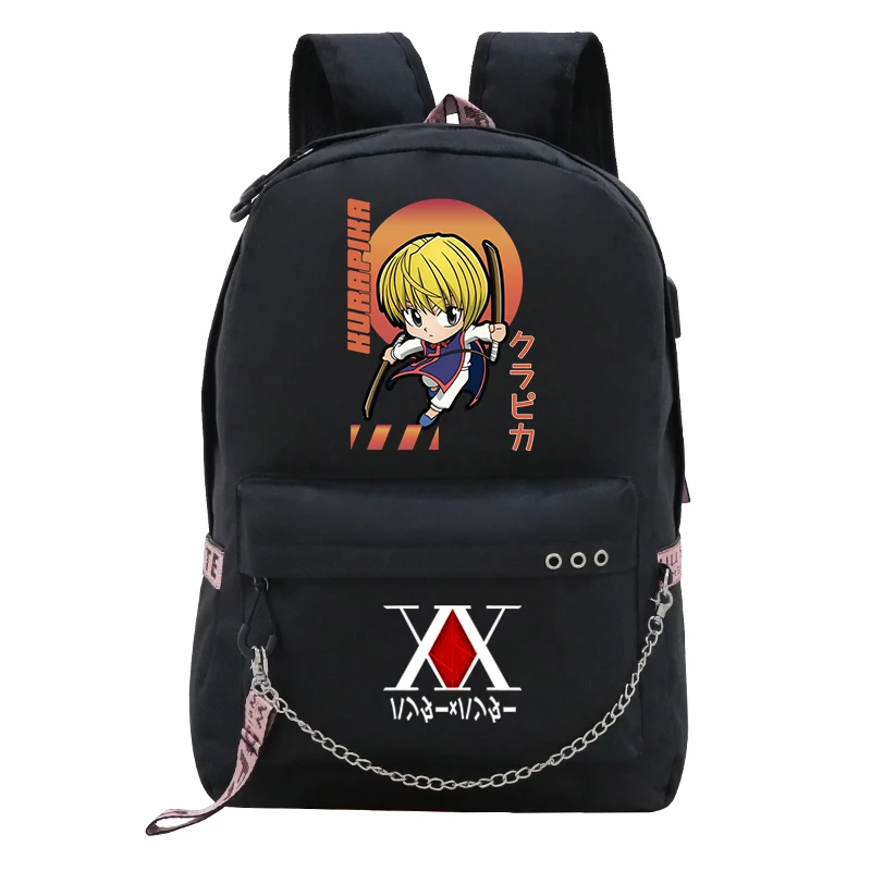 Kurapika Kawaii Backpack School Bags for Teenage Girls Trendy Mochila Hombre New Bolsos Mujer College Notebook Bag HUNTER×HUNTER