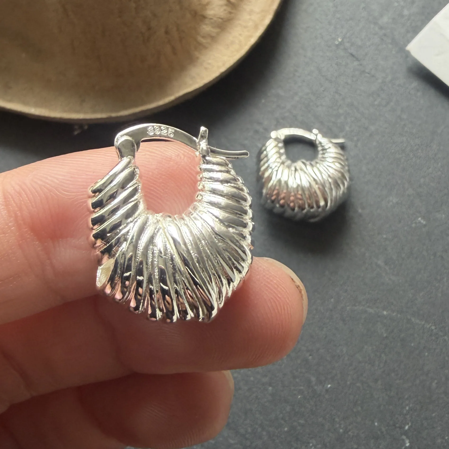 925 Sterling Silver Earrings for Women Geometric Oval Strip Interline Earring Fashion Jewelry Gift Party Wedding pendientes