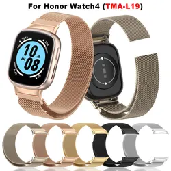 Correa de reloj de bucle magnético de Milán para Huawei Honor Watch 4, pulsera inteligente de repuesto para Watch 4, correa de muñeca de Metal TMA-L19