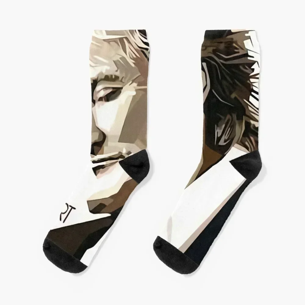 

Sir Rod Black White Poster Socks with print Antiskid soccer hiking gym Male Socks Women's