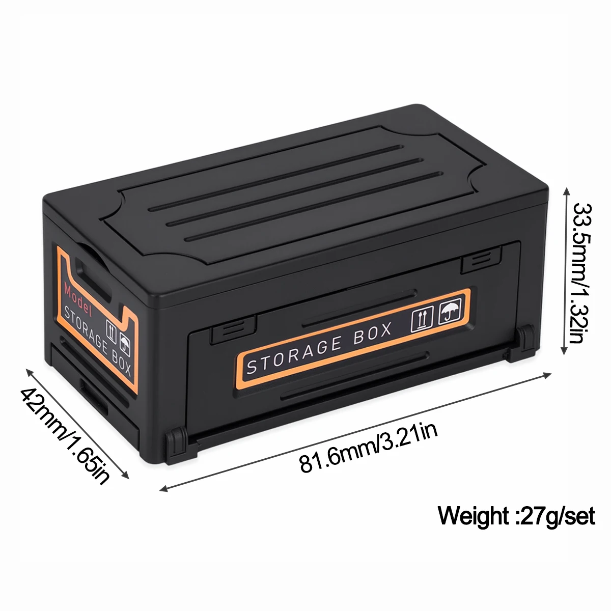 1/10 RC Crawler Plastic Decoration Box – Openable Storage, DIY Stickers, Upgrade Detail & Appearance