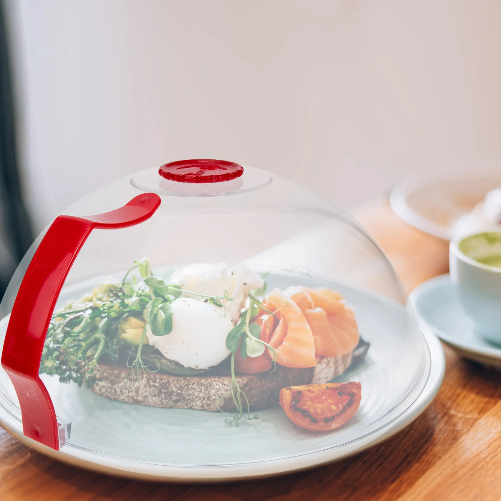 

Microwave Food Plastic Splatter Guard Transparent Plate Cover For Kitchen Home Restaurant Use Plastic Food Cover