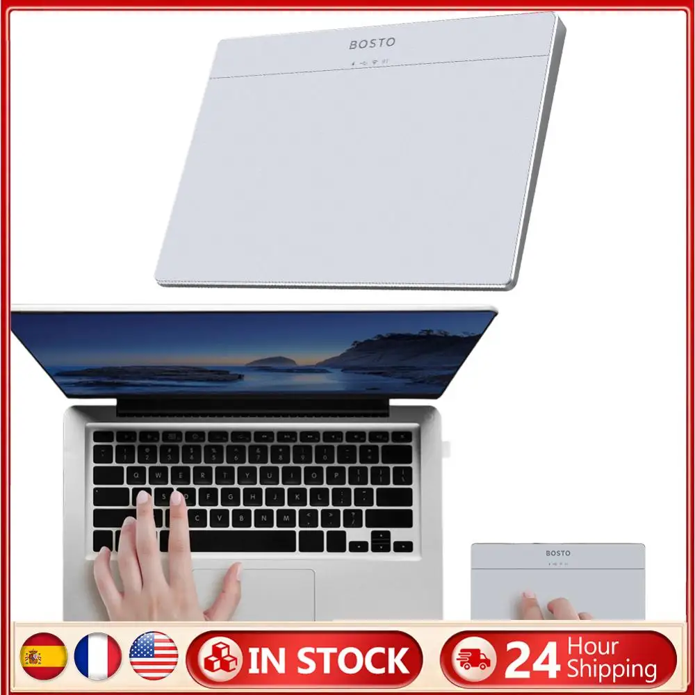 

Bluetooth-Compatible Touchpad High Precision Haptic Feedback USB Touchpad Mouse Ergonomic Trackpad Mouse for Desktop Laptop User