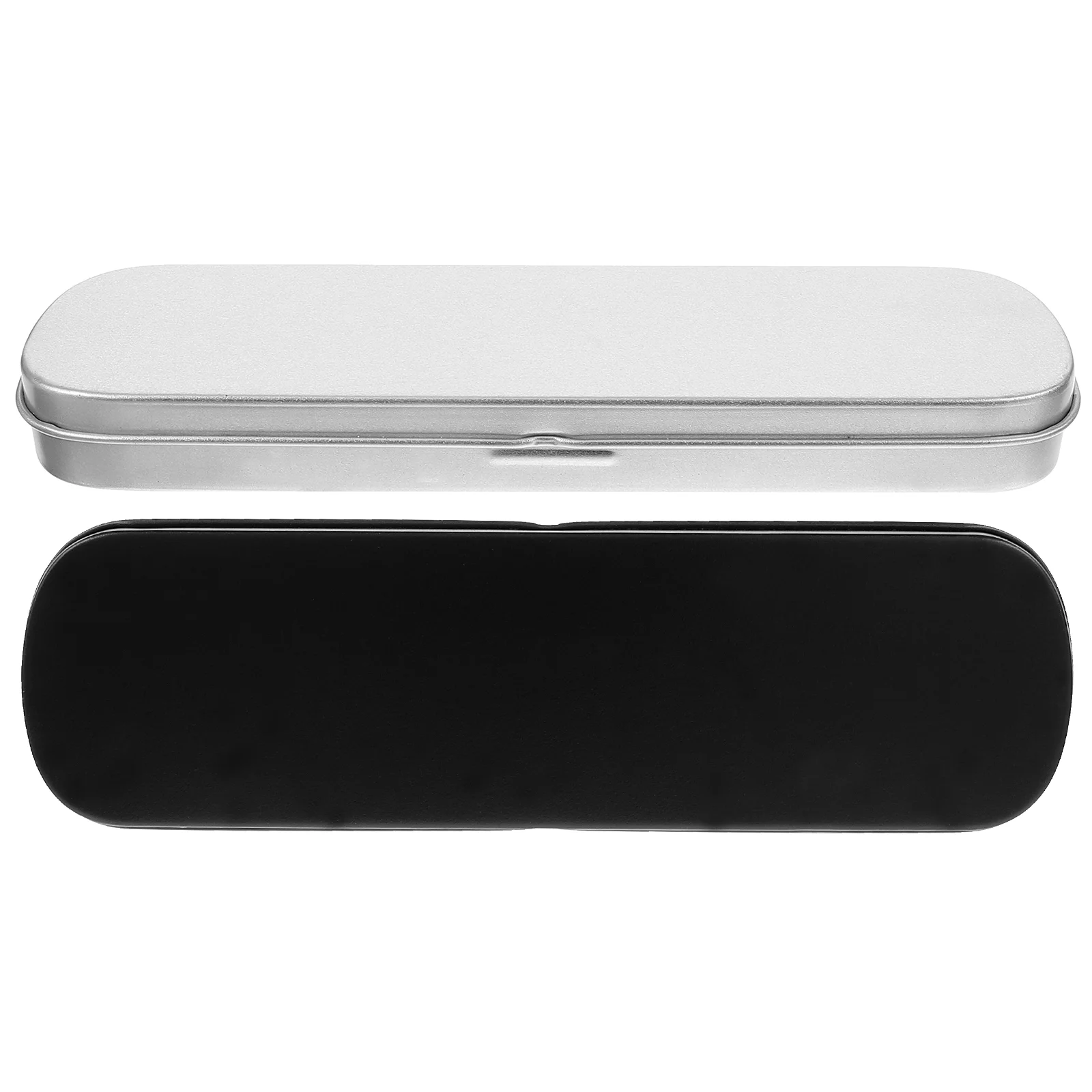 

2pcs Portable Pen Boxes Multi-function Pen Boxes Metal Pencil Cases Pen Storage Boxes Pen Containers