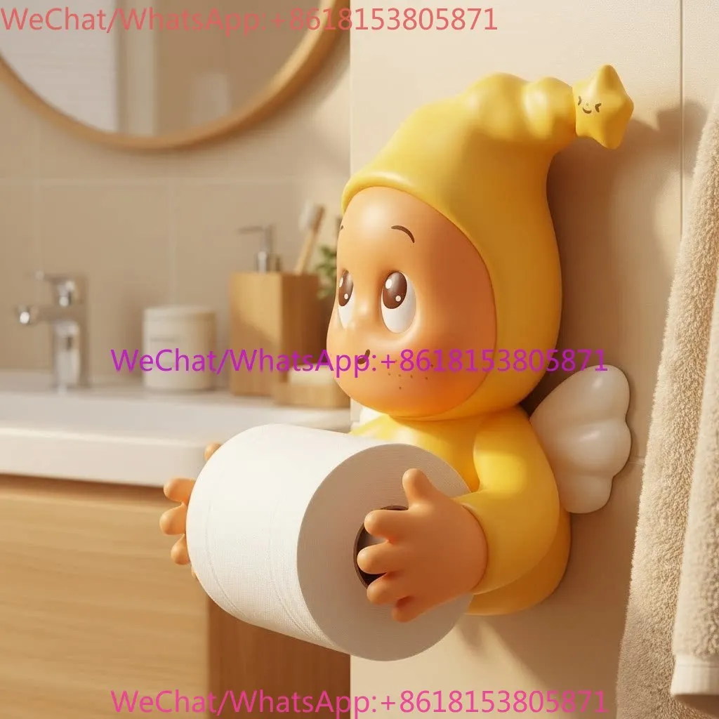 Cream wind bathroom toilet carton cute non-punching tissue rack practical rack