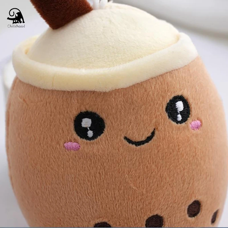 Boba leite chá recheado brinquedo para crianças, sabor café, chá abraço travesseiro, copo almofada, bolas de café, macio recheado latte, americano, bonito, 1pc