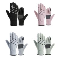 Polar Fleece Winter Warm Thermal Gloves Windproof Waterproof Thickened Snow Gloves Touch Screen Snowboard Ski Gloves