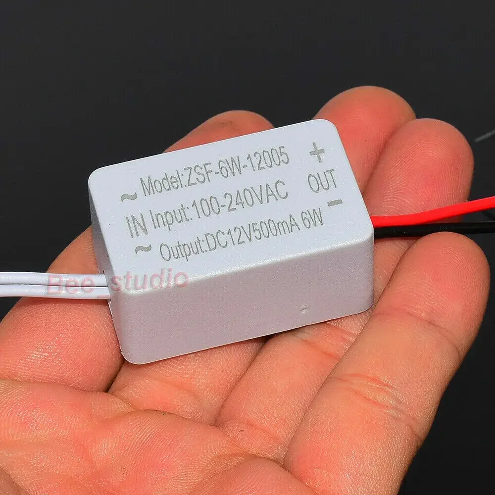 AC-DC Buck Converter LED Driver AC 110V 120V 220V 230V to DC 12V 0.5A 6W Power Supply Adapter For Control Lighting Transformers