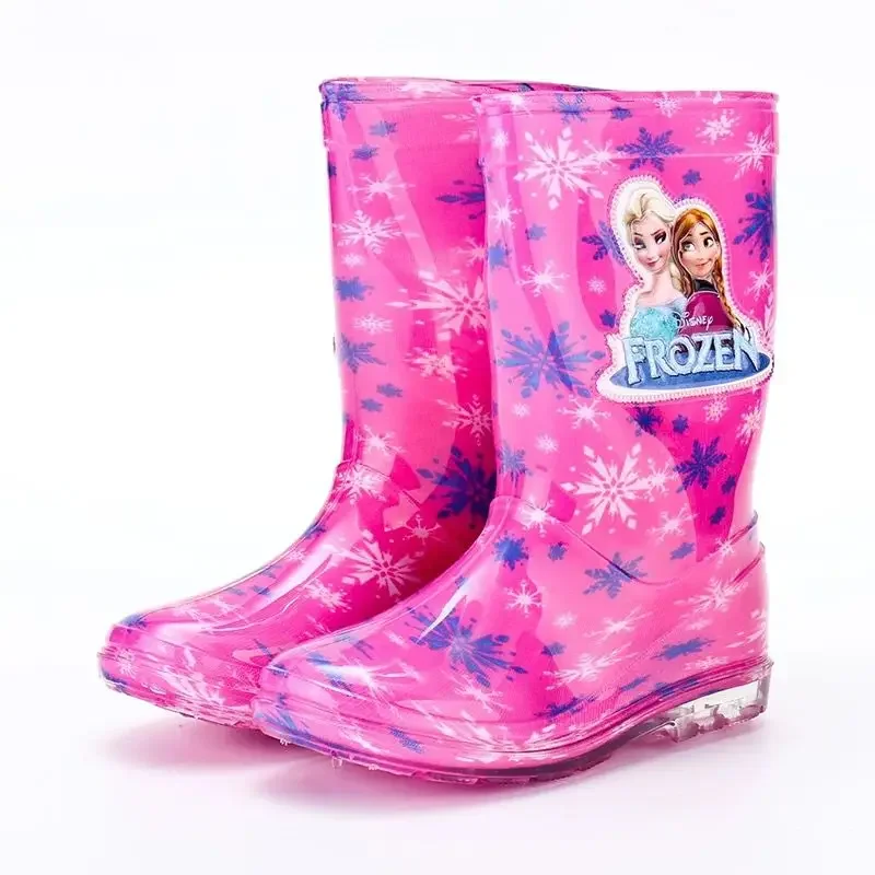 Disney Cartoon Kids frozen cars Mickey Mouse Boots Student Rain Boots Children\'s Fashion Children Casual Shoes EU SIZE 26-38