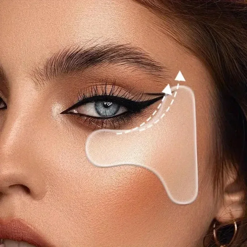 แผ่นปิดตาซิลิโคน แผ่นปิดตาซิลิโคนรูปตัว T พกพาสะดวก บำรุงผิวหน้า ลดเลือนริ้วรอยในช่วงกลางคืน อุปกรณ์เสริมความงามสำหรับผิวหน้า