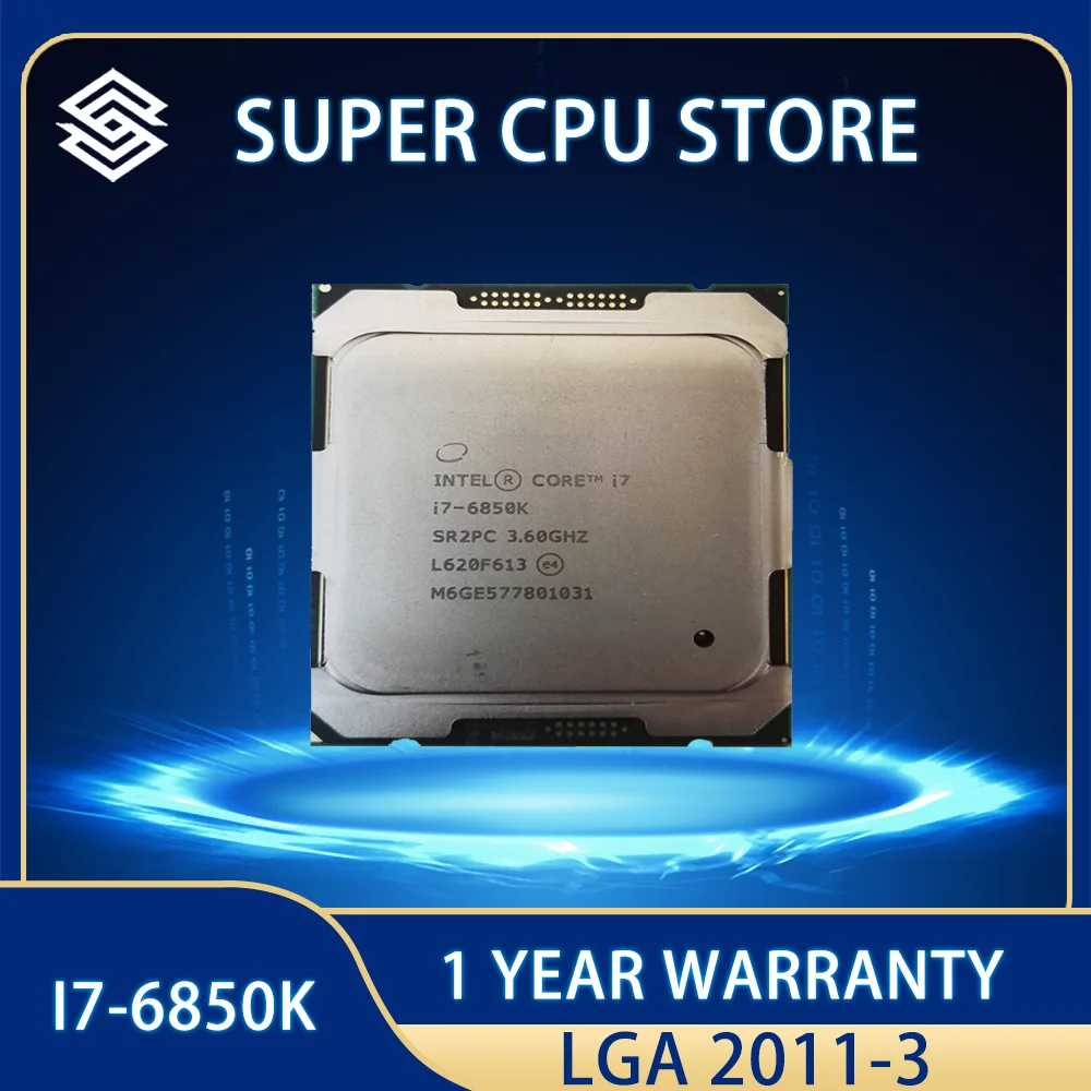 Intel Xeon I7-6850k I7 6850K 3.60GHZ 15M 14nm 6-CORES Processor ship out within 1day free shipping   LGA2011-3