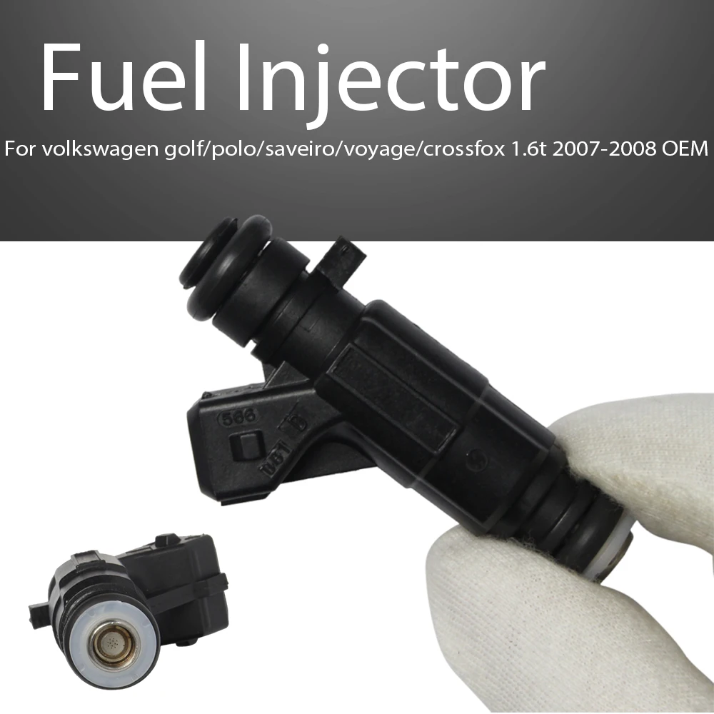 

Fuel Injector Nozzle For volkswagen golf/polo/saveiro/voyage/crossfox 1.6t 2007-2008 OEM 0280156403 032906031r