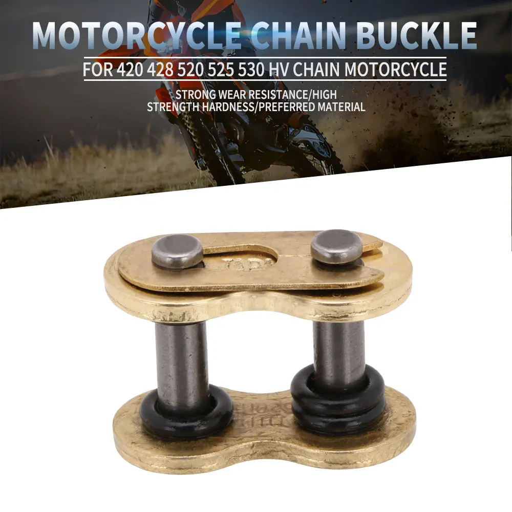Motorcycle Chain Buckle Ring Link 420 428 520 525 530 Heavy Chain Connecting Connector Master Joint Link With O-Ring Chain Lock