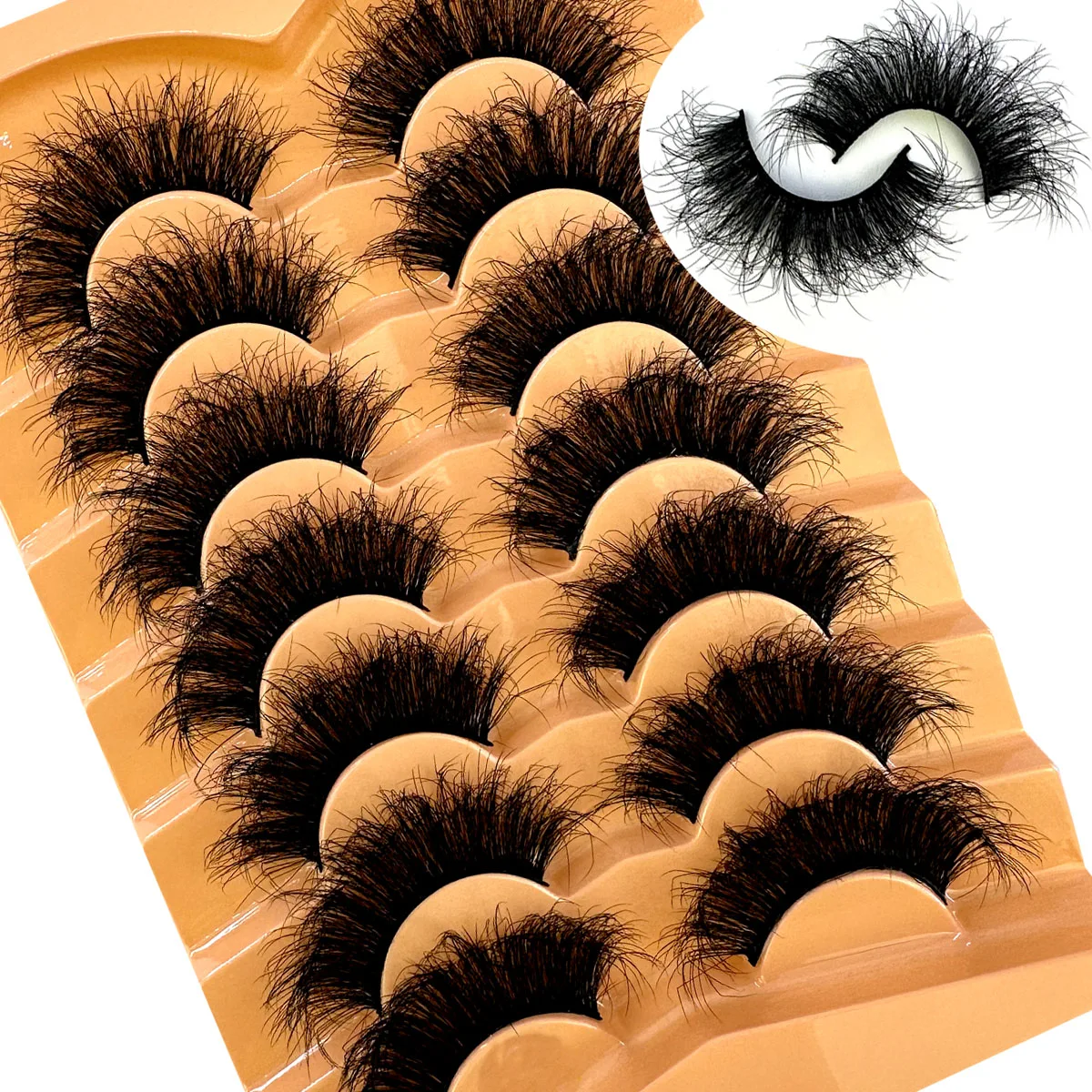 رموش المنك C/D حليقة الروسية قطاع جلدة ثلاثية الأبعاد الرموش الصناعية Wispy فو رموش بالمنك رقيق وهمية قطاع جلدة تبدو مثل التمديد