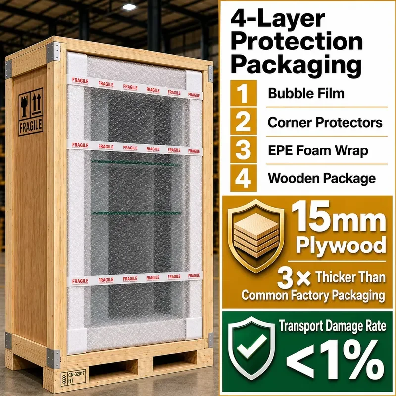 Perfume Countertop Glass Display Case LED Lockable Desktop Showcase for Bottles Stores