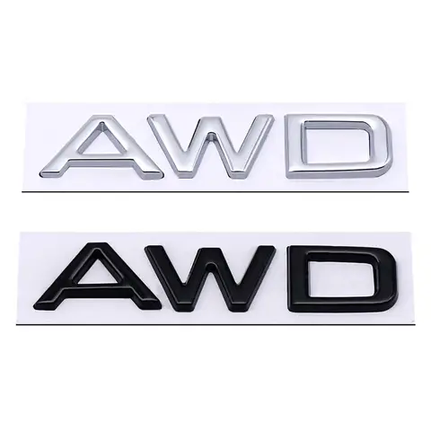 Car Body Sticker Rear Tail Bumper Badge Emblem AWD Logo for Lexus Lexus NX200t LX570 IS250 ES200 ES250 GX470 GX460 CT200H NX200